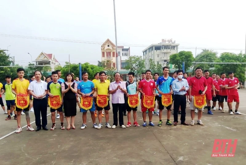 Hội Nông dân huyện Triệu Sơn, Nông Cống tổ chức Giải Bóng chuyền Bông Lúa vàng