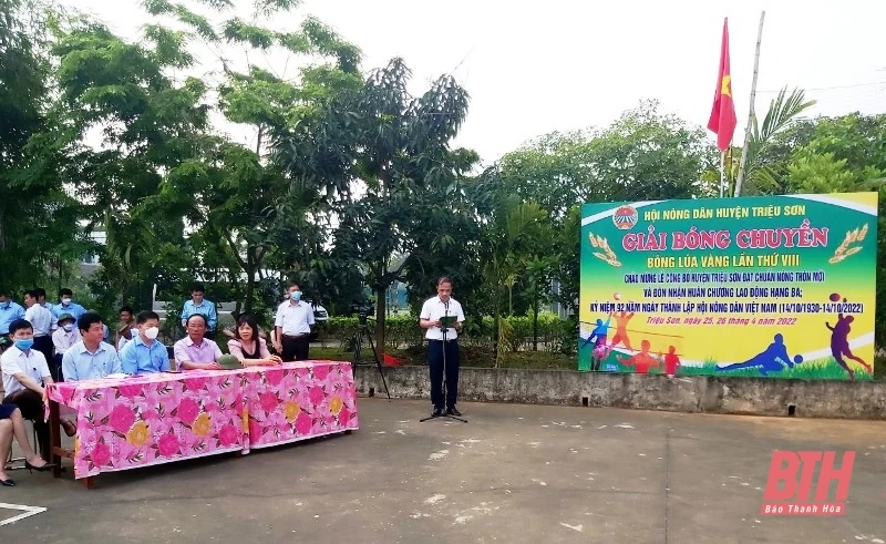 Hội Nông dân huyện Triệu Sơn, Nông Cống tổ chức Giải Bóng chuyền Bông Lúa vàng