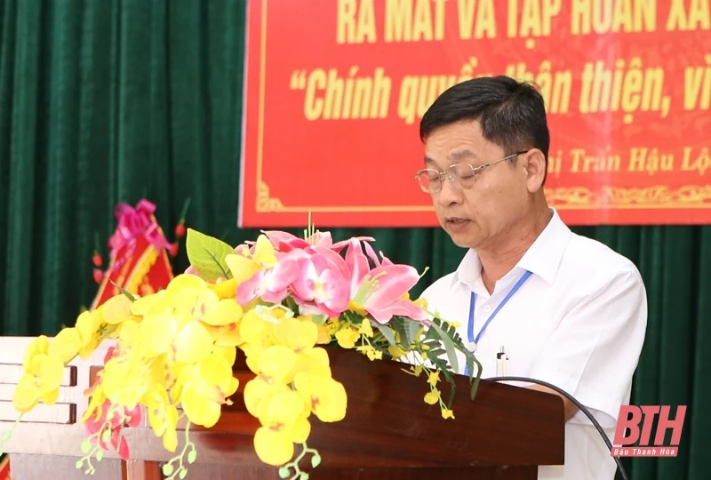 Ra mắt mô hình điểm “Chính quyền thân thiện, vì Nhân dân phục vụ” tại thị trấn Hậu Lộc