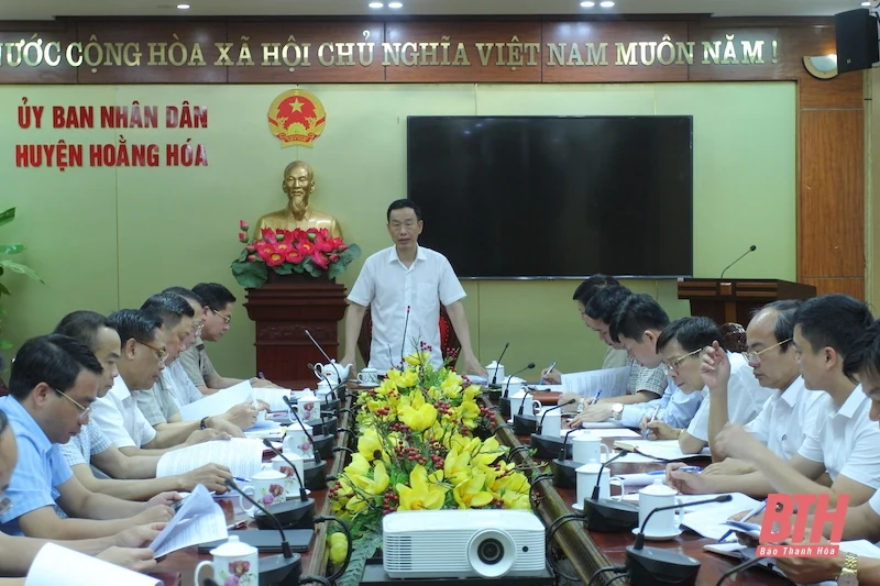 Ban Kinh tế - Ngân sách HĐND tỉnh giám sát tại huyện Hoằng Hoá