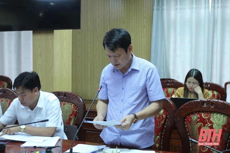 Ban Kinh tế - Ngân sách HĐND tỉnh giám sát tại huyện Hoằng Hoá
