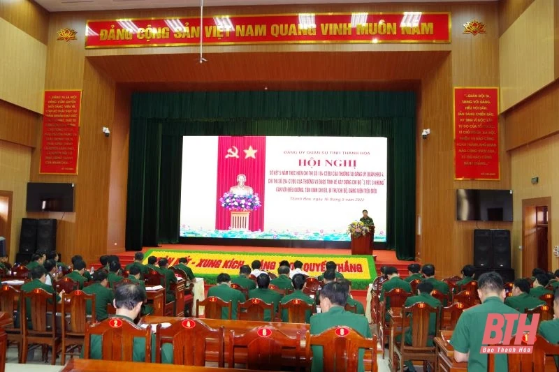 Đảng ủy Quân sự tỉnh Thanh Hóa: Sơ kết 5 năm thực hiện các chỉ thị về xây dựng chi bộ “3 tốt, 3 không”