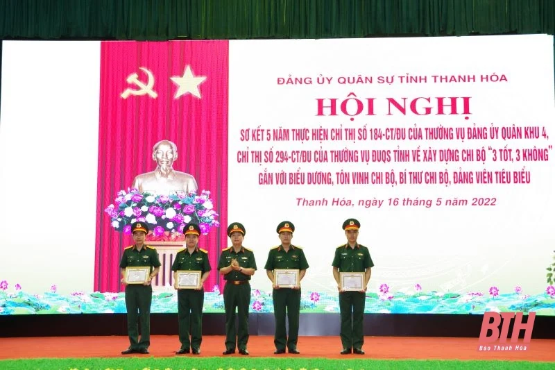 Đảng ủy Quân sự tỉnh Thanh Hóa: Sơ kết 5 năm thực hiện các chỉ thị về xây dựng chi bộ “3 tốt, 3 không”