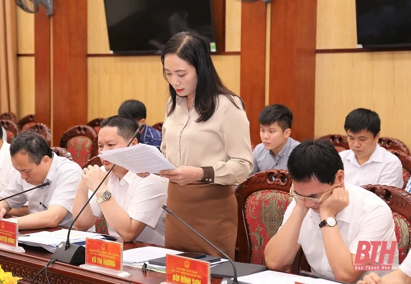 Thảo luận, cho ý kiến vào một số chính sách, chương trình, kế hoạch thúc đẩy phát triển kinh tế - xã hội tỉnh Thanh Hóa