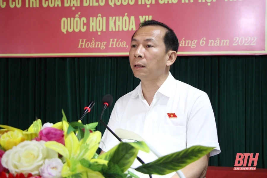 Đoàn ĐBQH tỉnh Thanh Hóa tiếp xúc cử tri huyện Hoằng Hoá và TP Sầm Sơn