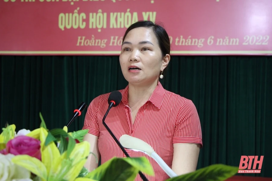 Đoàn ĐBQH tỉnh Thanh Hóa tiếp xúc cử tri huyện Hoằng Hoá và TP Sầm Sơn