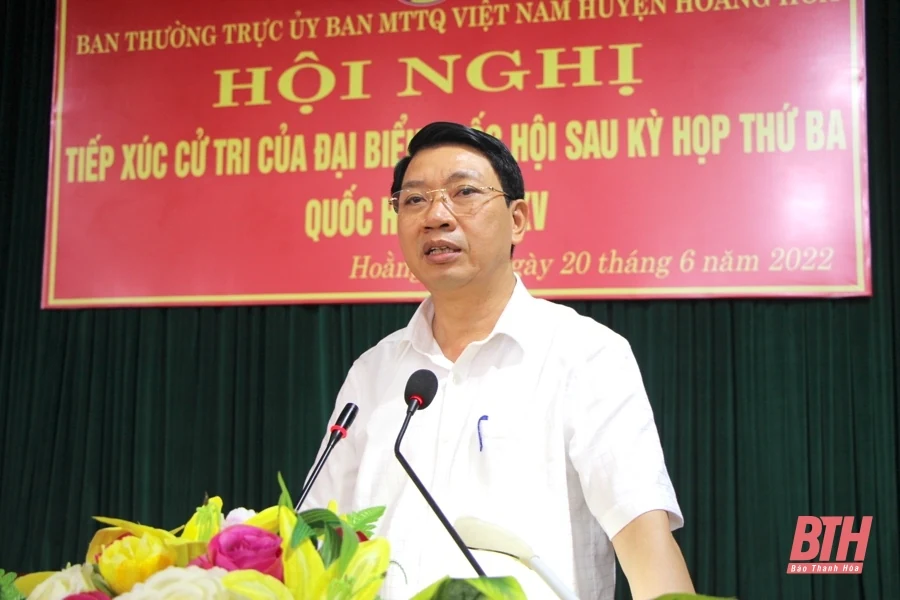 Đoàn ĐBQH tỉnh Thanh Hóa tiếp xúc cử tri huyện Hoằng Hoá và TP Sầm Sơn