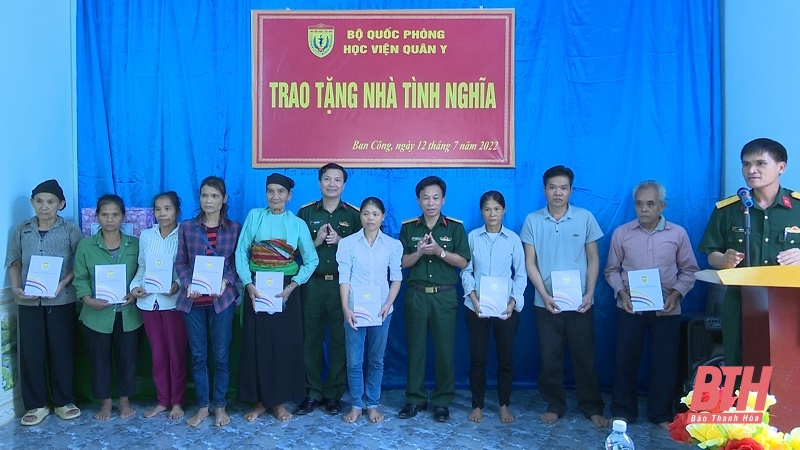 Học viện Quân y trao tặng Nhà tình nghĩa cho thương binh