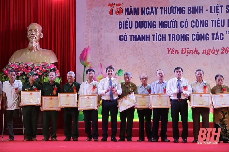 Huyện Yên Định kỷ niệm 75 năm Ngày Thương binh - Liệt sĩ