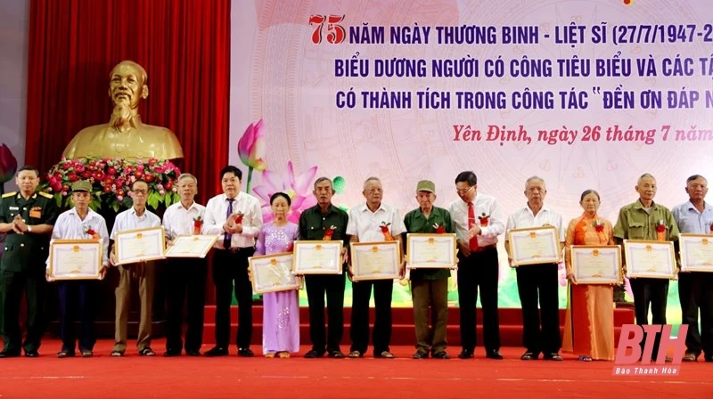 Huyện Yên Định kỷ niệm 75 năm Ngày Thương binh - Liệt sĩ