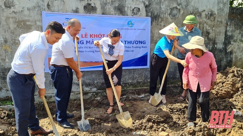 TYM Chi nhánh Thanh Hóa khởi công xây dựng Mái ấm tình thương cho hội viên phụ nữ nghèo