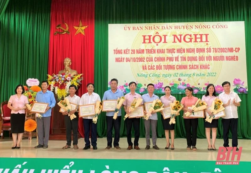 Phát huy hiệu quả tín dụng chính sách theo Nghị định số 78/2002/NĐ-CP của Chính phủ trên địa bàn huyện Nông Cống