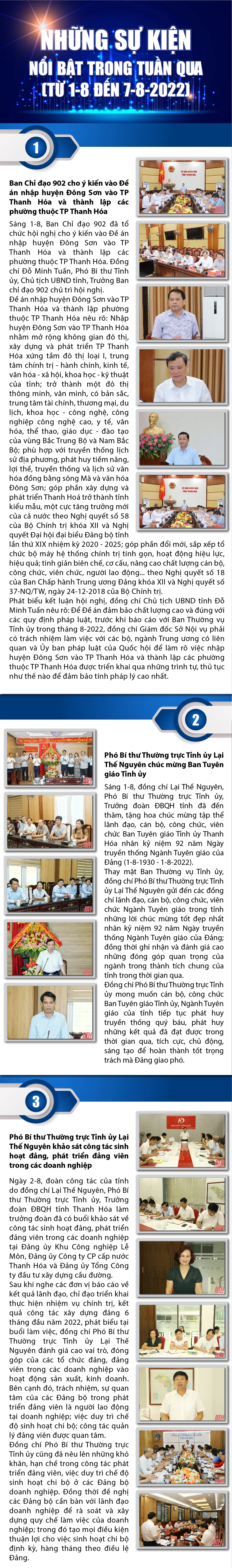 [Infographics] - Những sự kiện nổi bật tuần qua