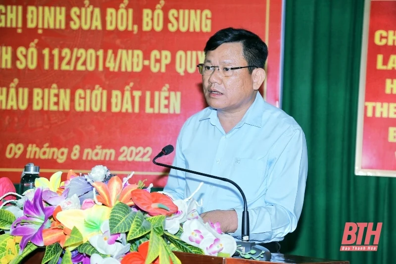 Đoàn công tác của Bộ Quốc phòng khảo sát cửa khẩu, lối mở tại tỉnh Thanh Hóa