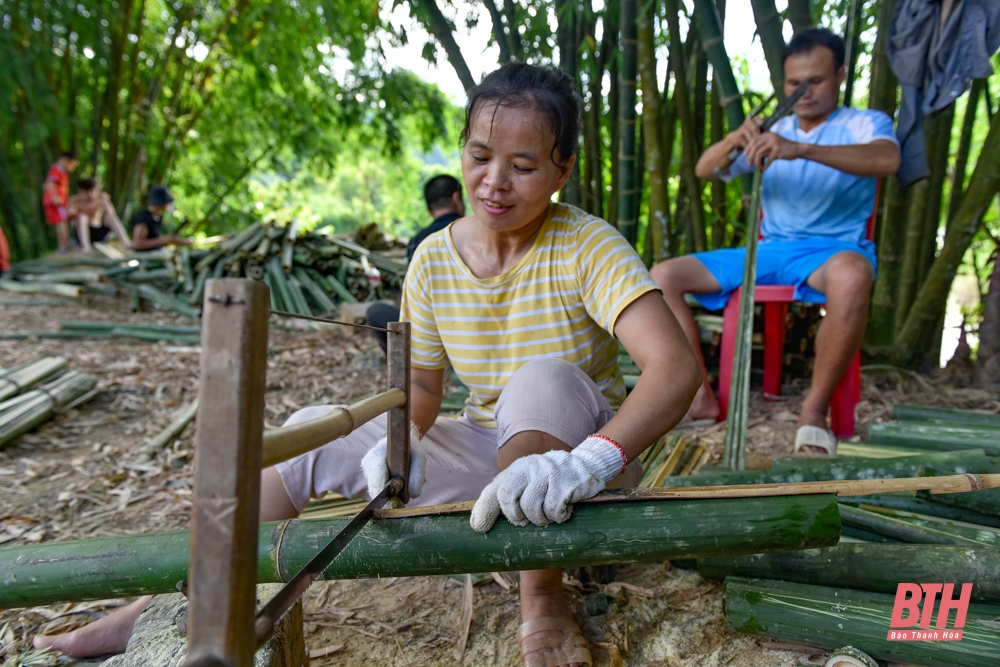 Nghề làm nan ở miền Tây xứ Thanh