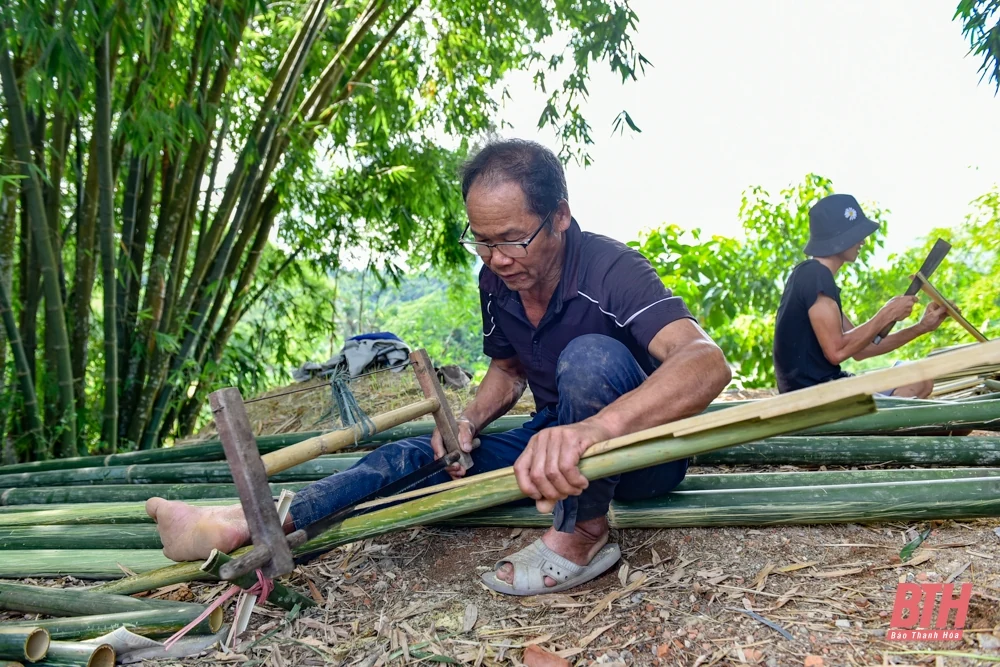 Nghề làm nan ở miền Tây xứ Thanh