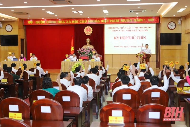 Kỳ họp thứ 9, HĐND tỉnh Thanh Hoá khóa XVIII bàn và quyết định nhiều nội dung quan trọng nhằm thúc đẩy phát triển kinh tế - xã hội