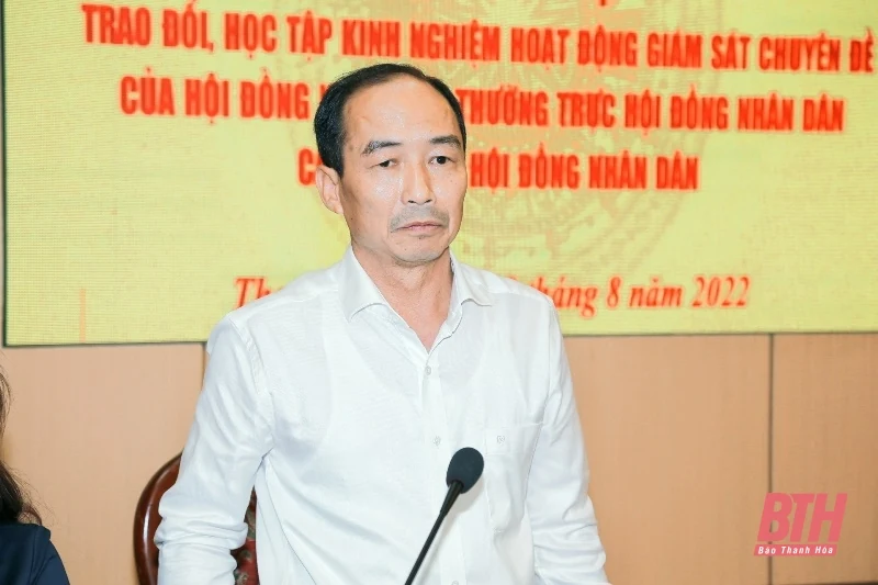 Thường trực HĐND hai tỉnh Thanh Hoá - Bắc Giang trao đổi, học tập kinh nghiệm hoạt động giám sát chuyên đề