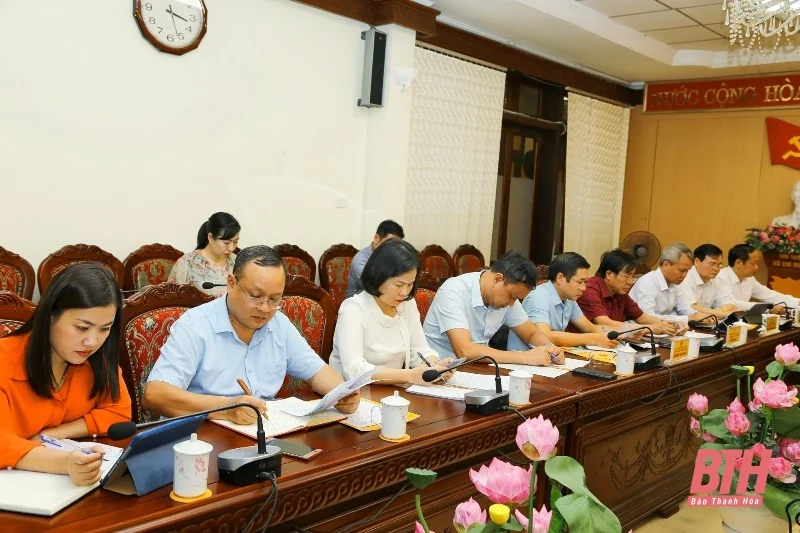 Thường trực HĐND hai tỉnh Thanh Hoá - Bắc Giang trao đổi, học tập kinh nghiệm hoạt động giám sát chuyên đề