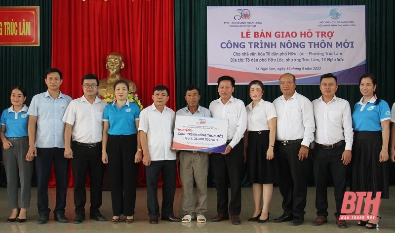 TYM Chi nhánh Thanh Hóa trao nhà “Mái ấm tình thương”, hỗ trợ công trình nông thôn mới và khám sức khỏe định kỳ cho thành viên