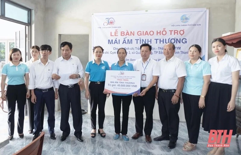TYM Chi nhánh Thanh Hóa trao nhà “Mái ấm tình thương”, hỗ trợ công trình nông thôn mới và khám sức khỏe định kỳ cho thành viên