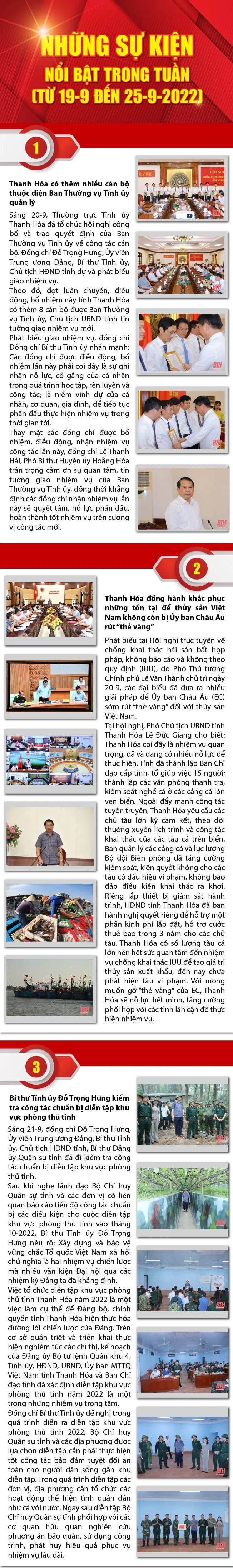 [Infographics] - Những sự kiện nổi bật trong tuần