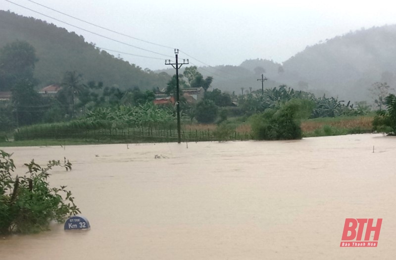 Mưa lớn kéo dài gây nhiều thiệt hại trên địa bàn huyện Thường Xuân