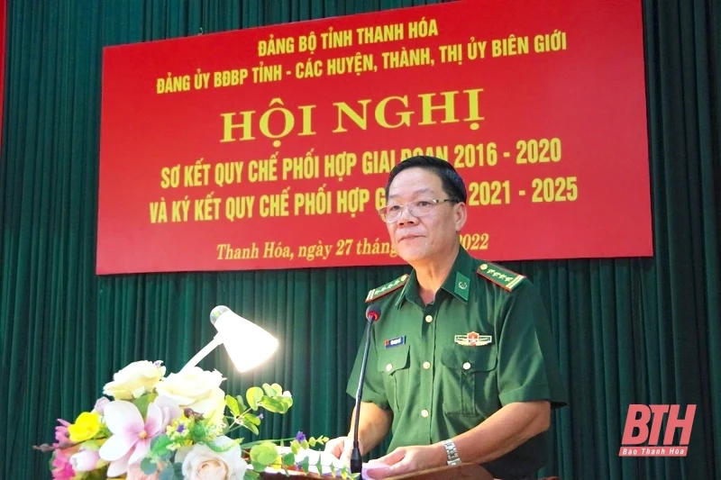 Đảng ủy BĐBP sơ kết 5 năm thực hiện quy chế phối hợp với các huyện, thị, thành uỷ ở 2 tuyến biên giới
