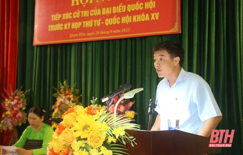 Nhiều cử tri huyện Quan Hóa kiến nghị tiếp tục được thụ hưởng chính sách xã đặc biệt khó khăn