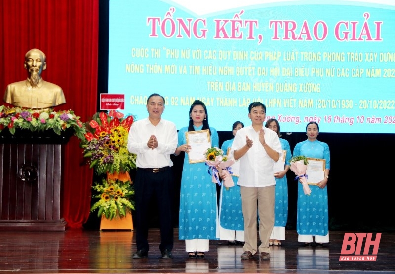 Quảng Xương tổng kết, trao giải các hoạt động chào mừng kỷ niệm ngày thành lập Hội LHPN Việt Nam