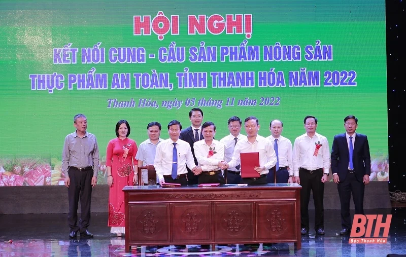 Hội nghị kết nối cung - cầu sản phẩm nông sản, thực phẩm an toàn tỉnh Thanh Hóa năm 2022