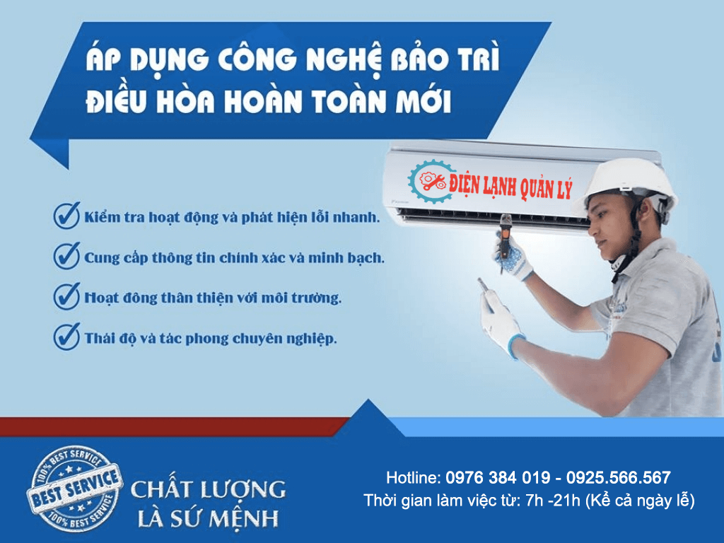 Điện Lạnh Quản lý - Trung tâm sửa máy lạnh uy tín, giá rẻ tại TP Hồ Chí Minh