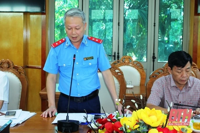Kiểm tra công tác bảo đảm trật tự, ATGT tại huyện Vĩnh Lộc