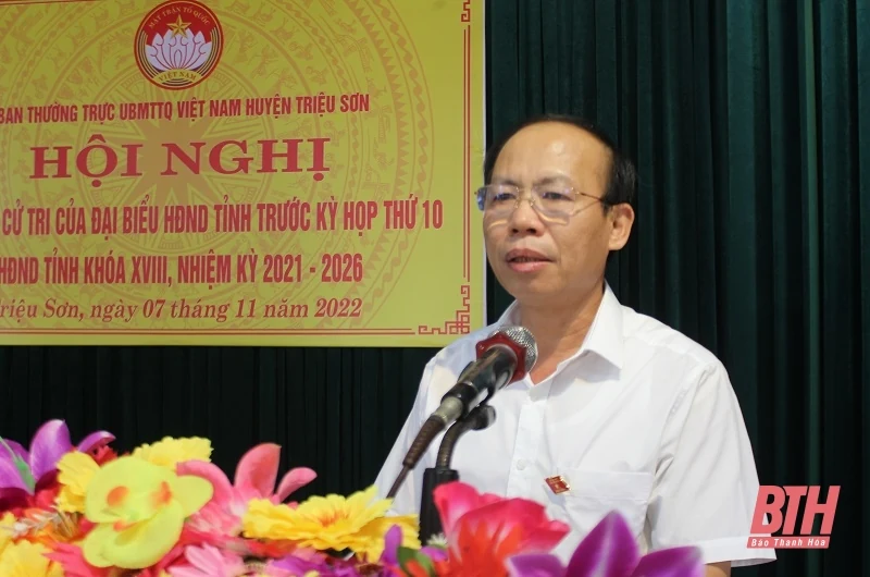 Cử tri huyện Triệu Sơn đề nghị nâng cấp, tôn tạo các di tích lịch sử trên địa bàn