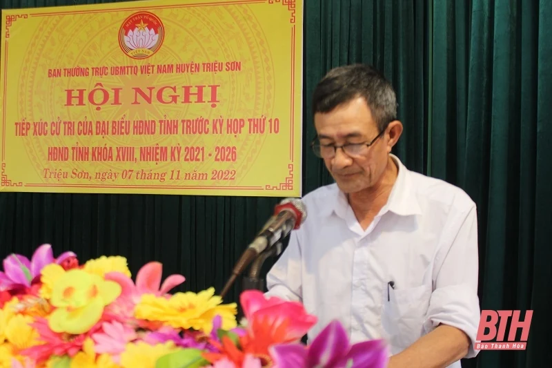 Cử tri huyện Triệu Sơn đề nghị nâng cấp, tôn tạo các di tích lịch sử trên địa bàn