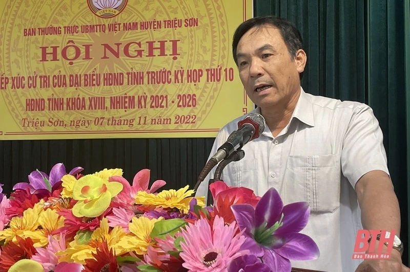 Cử tri huyện Triệu Sơn đề nghị nâng cấp, tôn tạo các di tích lịch sử trên địa bàn