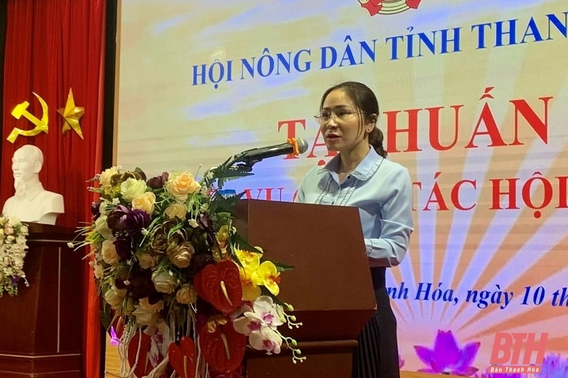 Tập huấn nghiệp vụ công tác Hội Nông dân