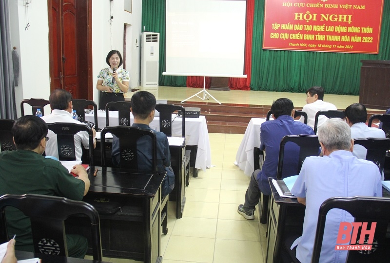 Tập huấn đào tạo nghề lao động nông thôn cho cựu chiến binh Thanh Hóa