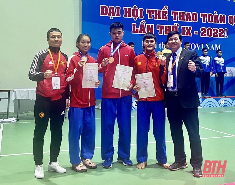 Các bộ môn vovinam và bơi giúp đoàn thể thao Thanh Hóa cán mốc 26 HCV tại Đại hội Thể thao toàn quốc 2022 