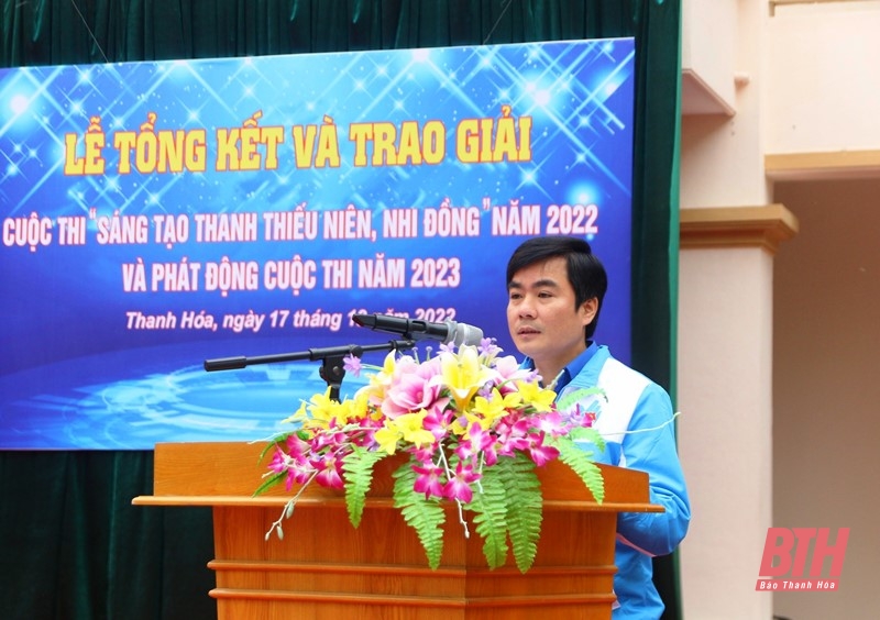 Trao giải Cuộc thi “Sáng tạo thanh thiếu niên, nhi đồng” tỉnh Thanh Hóa lần thứ XVIII năm 2022