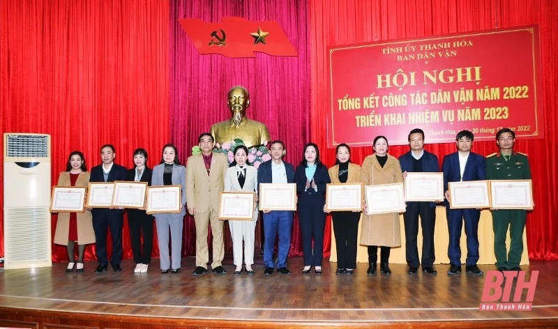 Hội nghị tổng kết công tác dân vận năm 2022, triển khai nhiệm vụ năm 2023