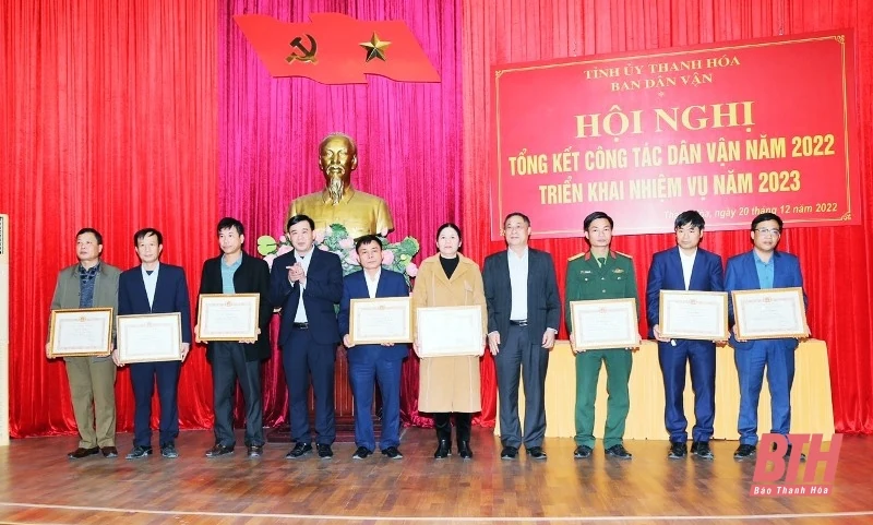 Hội nghị tổng kết công tác dân vận năm 2022, triển khai nhiệm vụ năm 2023
