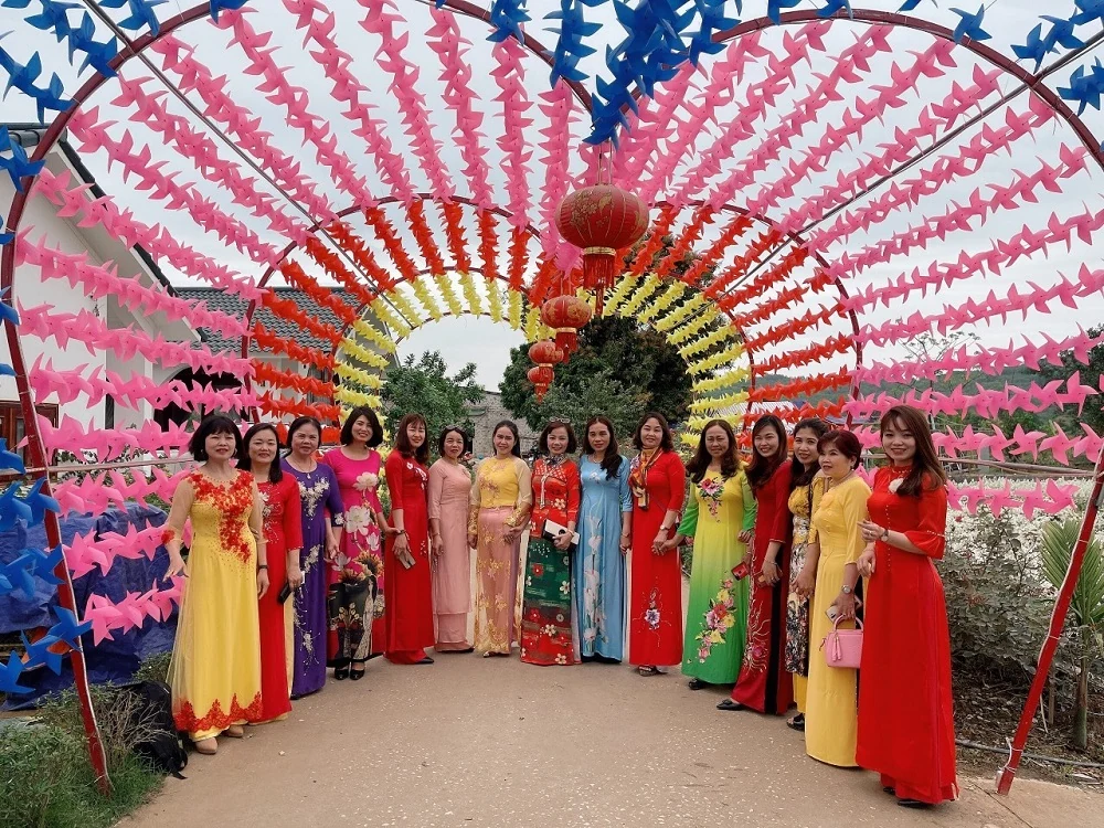 Rực rỡ sắc vàng của vườn hoa hướng dương tại Yên Định