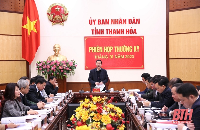 UBND tỉnh họp thường kỳ tháng 1-2023: Đánh giá tình hình kinh tế - xã hội tháng 1, nhiệm vụ trọng tâm tháng 2-2023