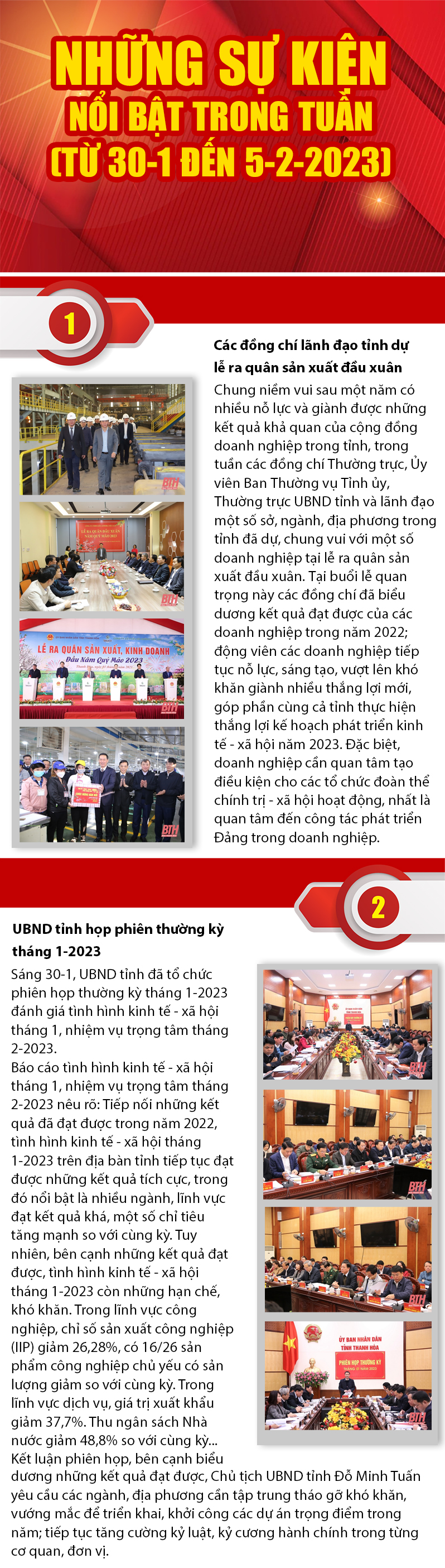 Những sự kiện nổi bật trong tuần