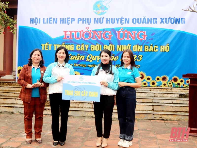 Hội LHPN huyện Quảng Xương phát động Tết trồng cây 