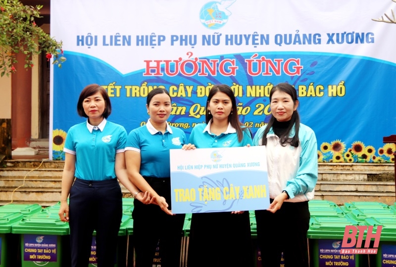 Hội LHPN huyện Quảng Xương phát động Tết trồng cây 