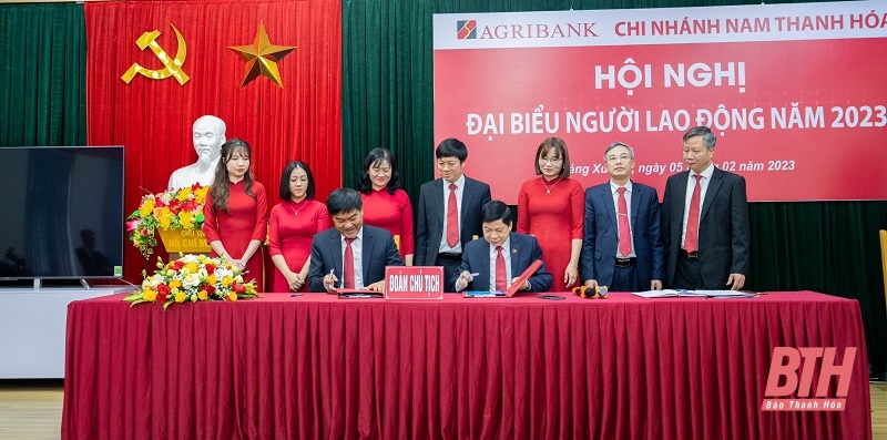 Agribank Nam Thanh Hóa tổ chức hội nghị Đại biểu người lao động năm 2023