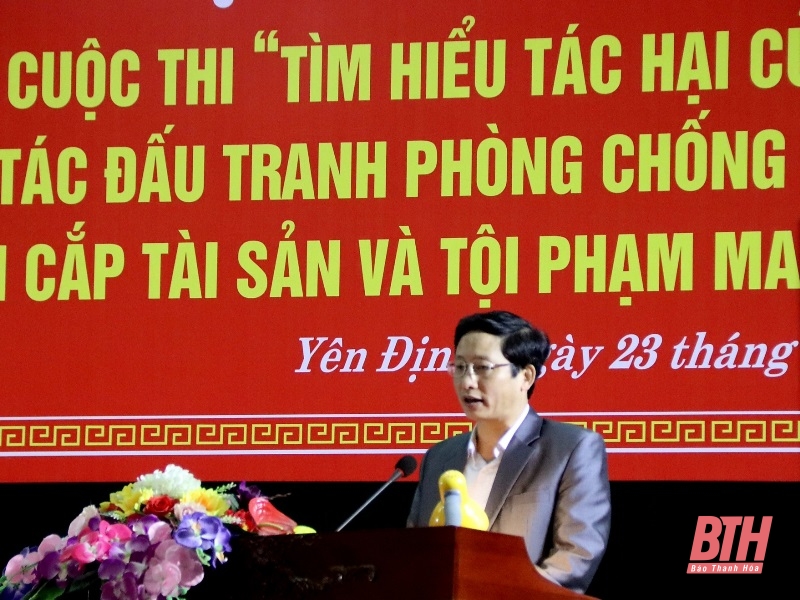 Yên Định: Trao giải cuộc thi “Tìm hiểu tác hại của ma túy và công tác đấu tranh phòng, chống tội phạm trộm cắp tài sản và tội phạm ma túy”