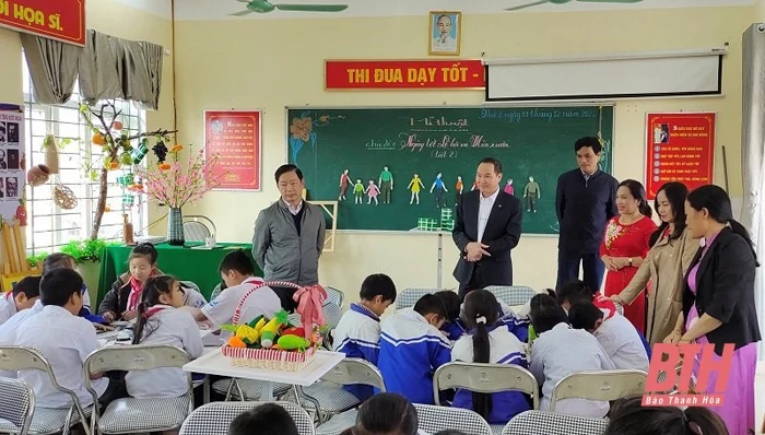 Trường Tiểu học Quảng Tâm giữ vững và nâng cao tiêu chí trường đạt chuẩn quốc gia